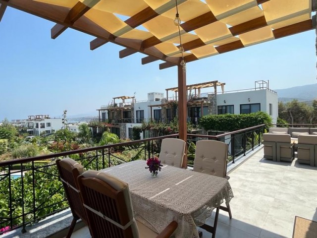 Beautiful 2+1 penthouse with a stunning Sea & Mountain view for Sale in Bahçeli region 