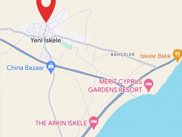 İSKELE MERKEZDE İMARA AÇIK KONUT YAPIMINA  UYGUN SATILIK ARSA 