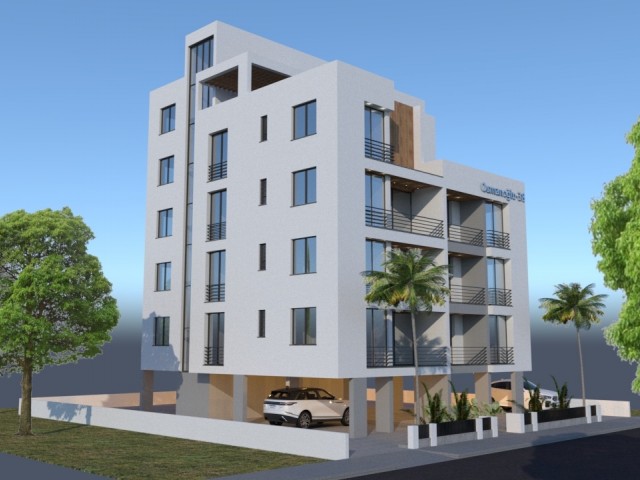 Türkische KOÇANLI-Fassade 2+1 WOHNUNG ZU VERKAUFEN in Dereboyu Nikosia, 2. Etage