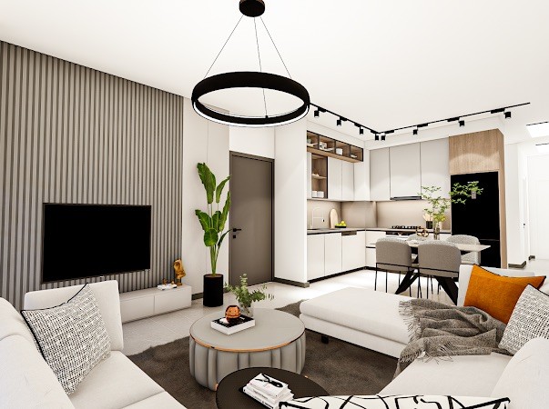 آپارتمان برای فروش توسط مالک در یک پروژه فوق العاده در جاده نیکوزیا در منطقه فاماگوستا چاناکاله 95 متر مربع 2+1 ساعت