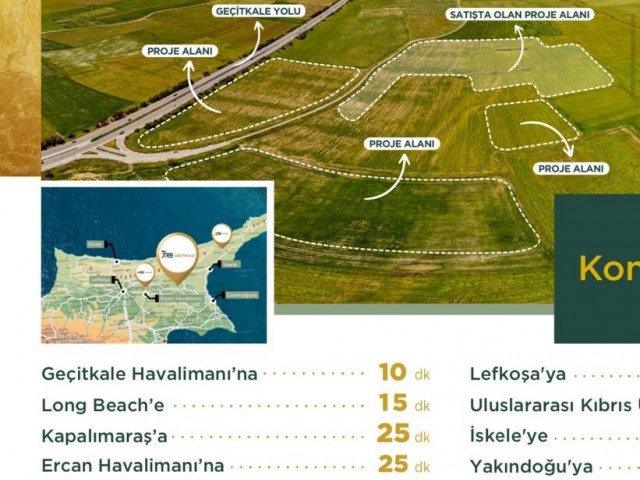 1+1 КВАРТИРА В ФАМАГУСТА/ГЕЧИТКАЛЕ, 130 м2 С ГАРАНТИЕЙ, КВАРТИРА В ФАЗЕ ПРОЕКТА НА ПРОДАЖУ..0533 859 21 66