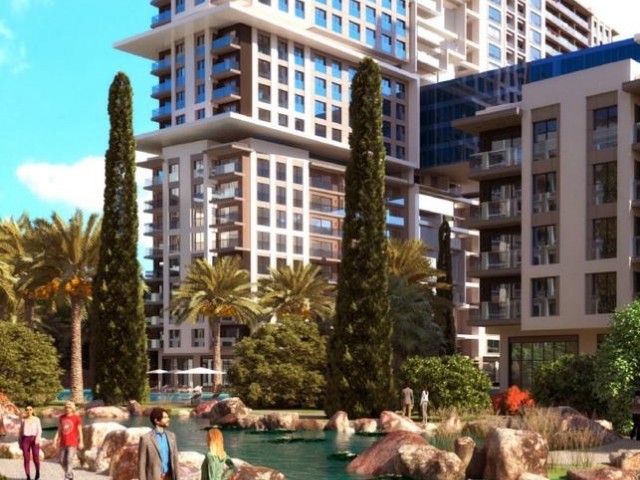 1+1 FLAT IN FAMAGUSTA/GEÇITKALE, 130 m2 WITH GUARANTEE, FLAT IN PROJECT PHASE FOR SALE..0533 859 21 66