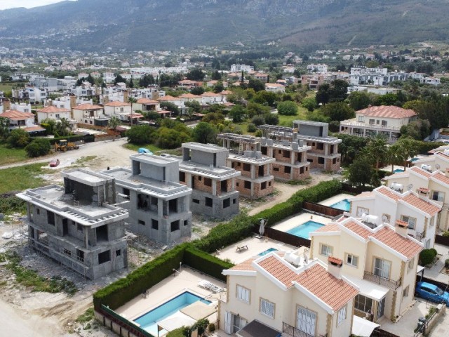 4+1 FULLY DETACHED VILLAS FOR SALE IN GIRNE/LAPTA WITH MOUNTAIN AND SEA VIEWS AND PRIVATE POOL, 200 m FROM THE SEA..0533 859 21 66