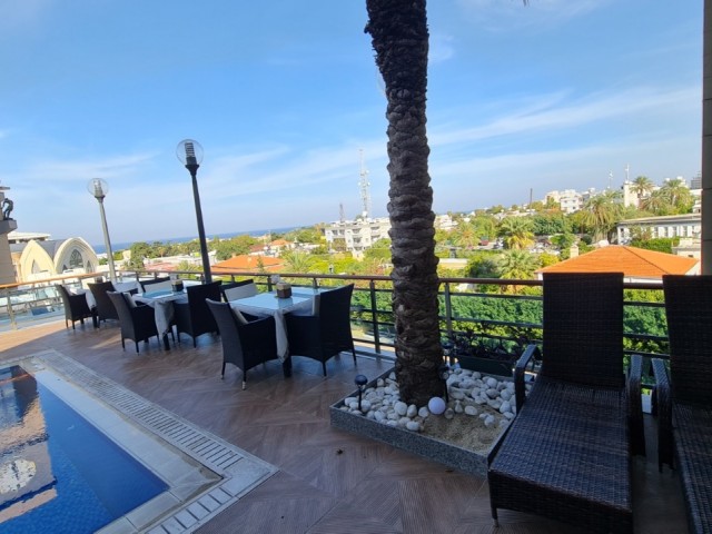 ULTRA LUXURY 2+1 APARTMENT FOR SALE IN GIRNE/CENTER WITH FULL LUXURY FURNISHED POOL-GYM-HAMMAM-SAUNA..