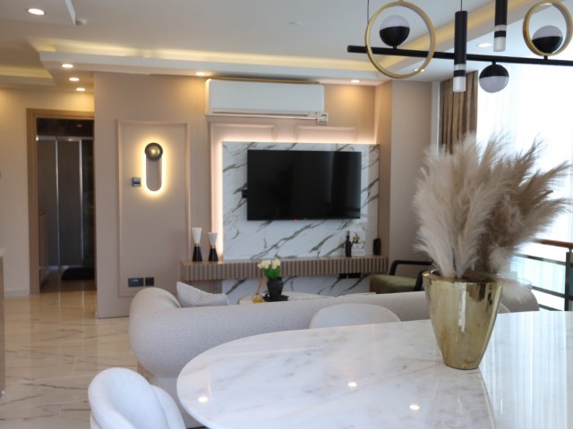 ULTRA LUXURY 2+1 APARTMENT FOR SALE IN GIRNE/CENTER WITH FULL LUXURY FURNISHED POOL-GYM-HAMMAM-SAUNA..