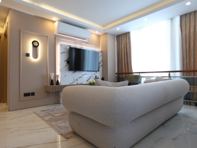 ULTRA LUXURY 2+1 APARTMENT FOR SALE IN GIRNE/CENTER WITH FULL LUXURY FURNISHED POOL-GYM-HAMMAM-SAUNA..