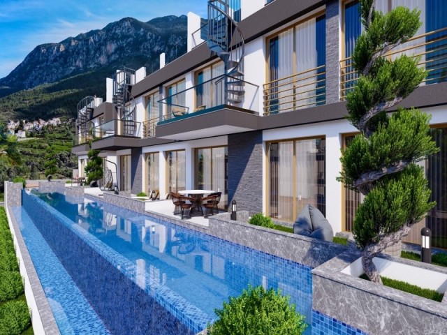 PREMIUM FLAT AND UNIQUE IN PRICE ULTRA LUXURY 133 m2 1+1 PENTHOUSE FLAT WITH TERRACE FOR RESALE IN EMTAN SPECTRA MARS PROJECT IN GIRNE/LAPTA .. 0533 859 21 66