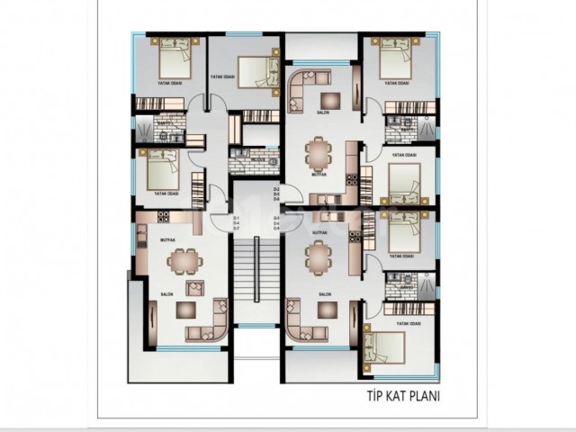 1/13 Lefkoşa Ortaköy'de Muhteşem bir Konumda 3+1 105 m2 Satılık Daireler 110.000 Stg'den Başlayan Fiyatlarla