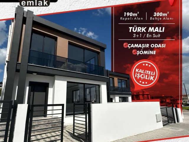 ‼️3+1 VILLA MIT GROSSEM GARTEN IN GÖNYELİ, GELIEFERT IM FEBRUAR 2024‼️