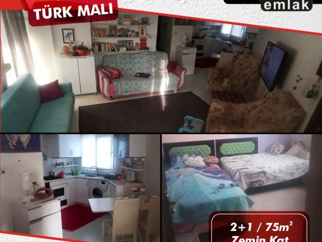 KÜÇÜK KAYMAKLI DA SATILIK ZEMİN KAT 2+1 DAİRE