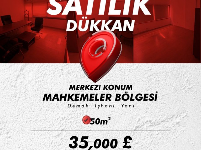 Lefkoşa-Surlariçi Bölgesinde Demak iş Hanı İçerisnde Satılık 50m2 Dükkan!!