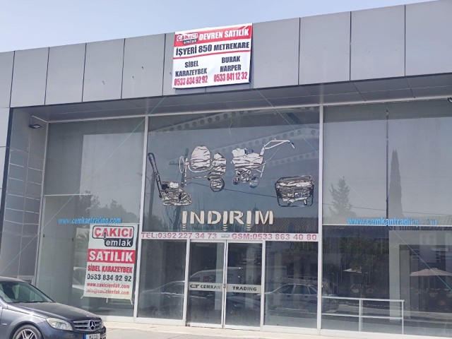 ANAYOL ÜSTÜ SHOWROOM,DEPO YAPMAYA MUSAİT 850 METREKARE SENDE KATLİ DEPO