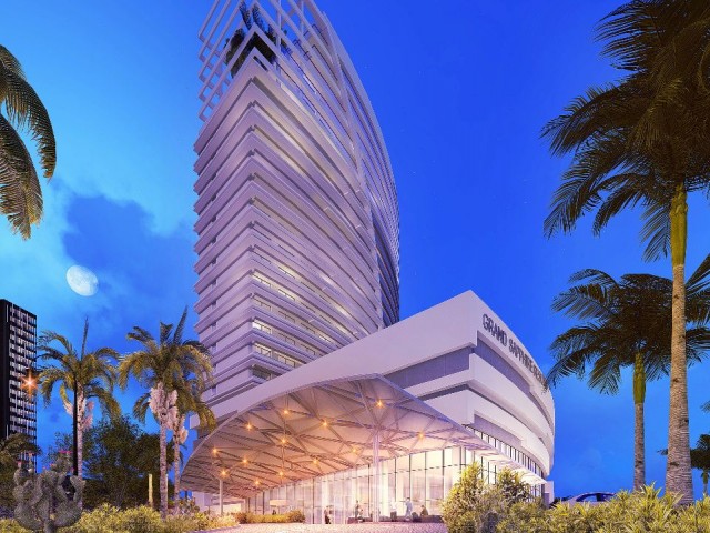 1+1 Flat for Sale with Sea View on the 17th Floor in TRNC's Most Special Project, Grand Sapphire