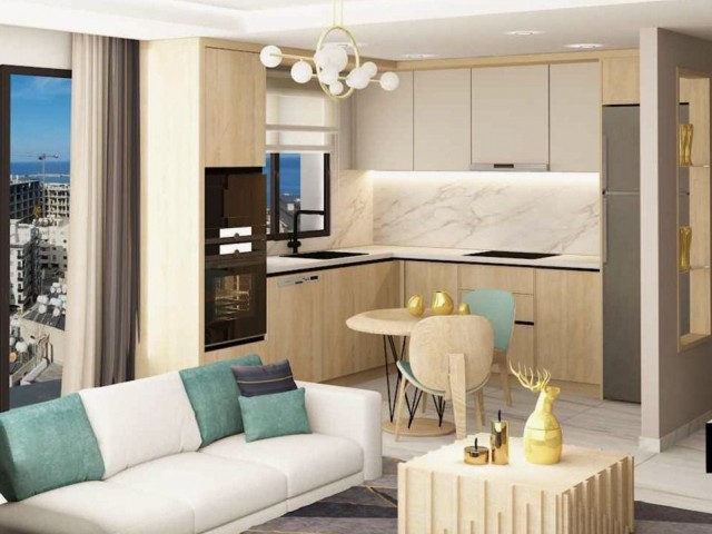 Улучшите свой жизненный опыт с нашими роскошными квартирами в Кирении.Роскошные квартиры 1+1 на продажу