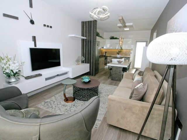 You have many reasons to live in the most luxurious 2+1 flat in Kyrenia, Cyprus, whose interior design was designed by a private architect;