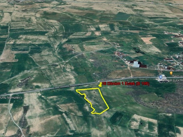 Land with Turkish title in Yeniceköy, 50 meters close to the Nicosia-Geçitkale road