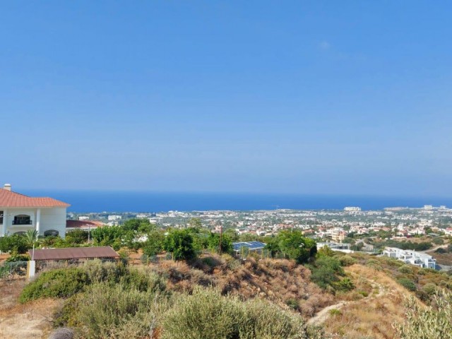 Land for sale in Bellapais, Kyrenia, with Turkish title deed for investment, 5 acres and 1 house, op