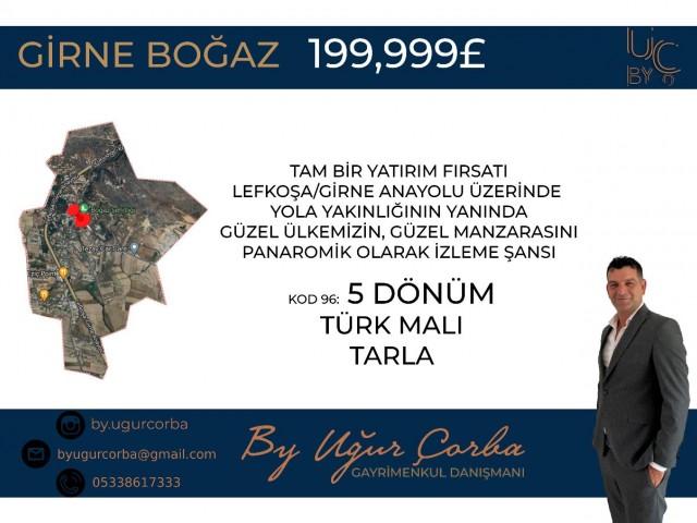 YATIRIM FIRSATI GİRNE BOĞAZ SATILIK TARLA