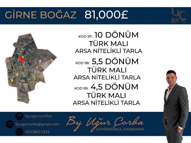 YATIRIM FIRSATI GİRNE BOĞAZ ARAZİLER