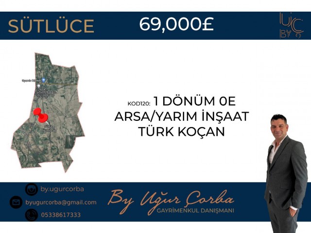 HALF CONSTRUCTION IN TURKISH KOÇANLI LAND FOR SALE