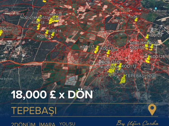 قیمت زمین سرمایه گذاری TEPEBAŞI قابل از دست دادن نیست