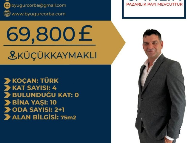 2+1 FLAT FOR SALE IN KÜÇÜKKAYMAKLI