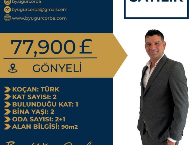 GÖNYELİ  SATILIK 2+1 DAİRE