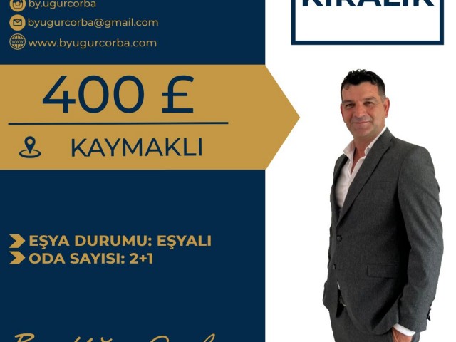 KÜÇÜKKAYMAKLI 2+1 WOHNUNG ZU VERMIETEN