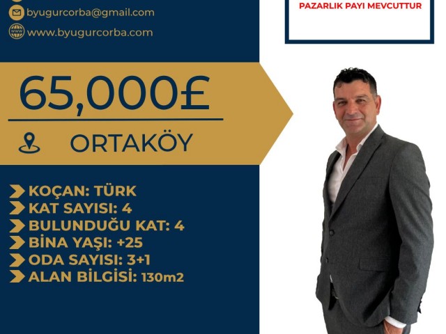 ORTAKÖY 3+1 SATILIK DAİRE