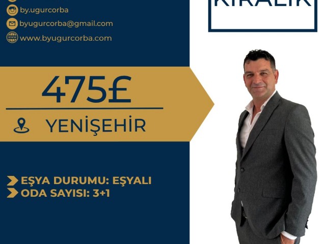 YENİŞEHİR 3+1 KİRALIK GENİŞ DAİRE