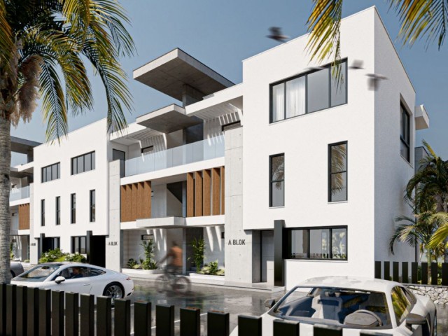 آپارتمان های 1+1 و 2+1 در مرحله پروژه هستند. 60 متر تا دریا