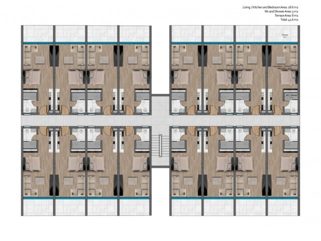 DRINGENDER VERKAUF!!! „BAHAMAS HOMES“ IN LUXUSANLAGE. STUDIO MIT DACHTERRASSE UND MEERBLICK