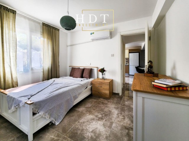  4+1 FLAT FOR SALE IN TWO LEVELS. OWN FRONT GARDEN