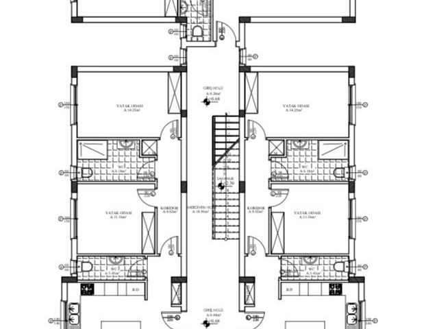 2+1 WOHNUNGEN MIT TERRASSE MIT GARTEN IN DER NÄHE DES CHINESISCHEN HAUSES IN GEHRELI YESHILILADA ** 