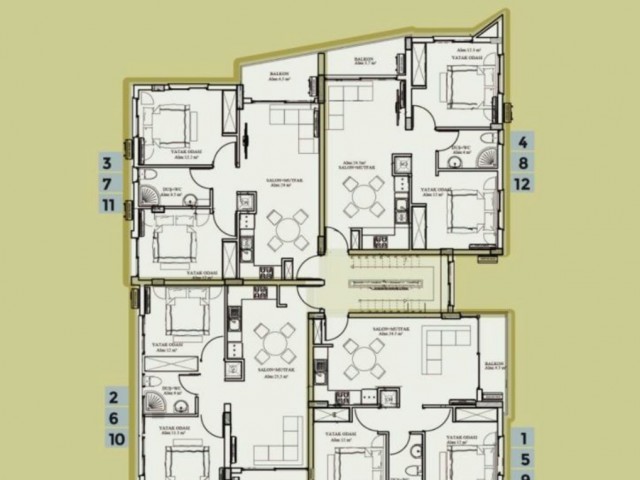 INVESTMENT 2+ 1 APARTMENTS IN HAMİTKÖY ANITTEPE REGION