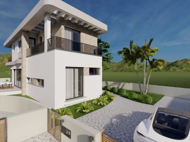 LUXURIOUS VILLAS WITH LARGE GARDEN WITH POOL IN LAPTA, 200 MTR FROM THE SEA
