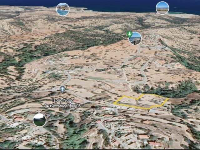 GIRNE KARAAGAÇ 3 DECLARES OF LAND FOR SALE WITH STUNNING MOUNTAIN AND SEA VIEWS