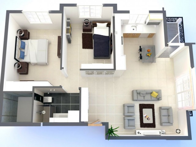 Flat For Sale in Küçük Kaymaklı, Nicosia