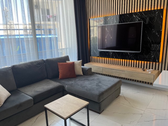 Luxury 2+1 Apartment on the Back Street of Şokmar Premium, Close to the Merit Hotels Area, 20 Meters from the Road and the Minibus Route, and with Camelot Beach Ahead.