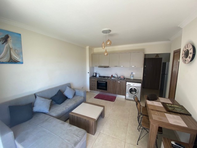 1+1 Fully Furnished Apartment with Shared Pool in Iskele Long Beach Poseidon, 100 Meters Walking Distance to the Beach