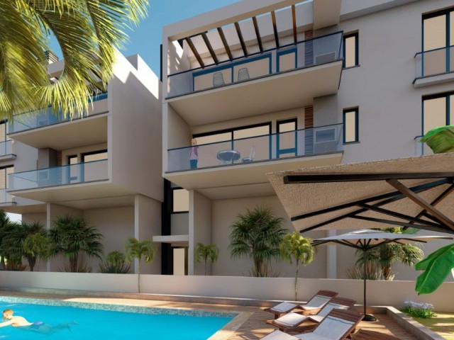 Lapta, luxury 2+1 flats for sale 96 - 119 m2, 30% down payment, remaining 15 months installment +905