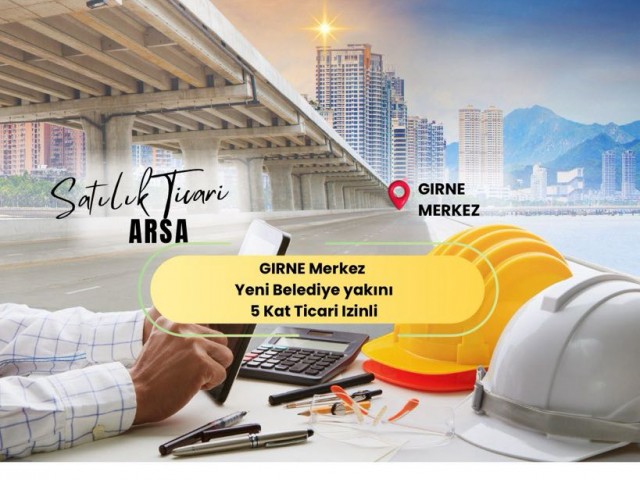 Girne Merkezde 5 Kat Ticari İmarlı Arsa