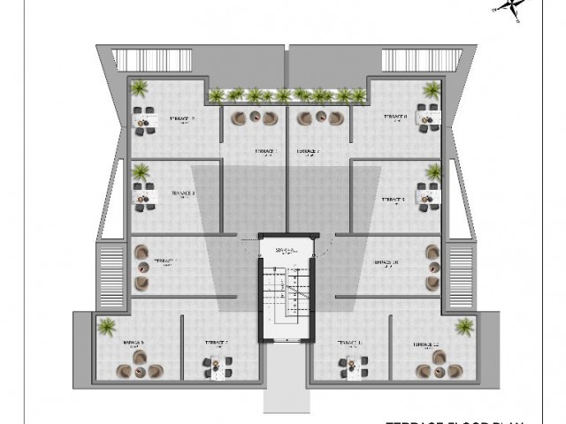 Moderne 2+1 Erdgeschosswohnung mit Dachterrasse