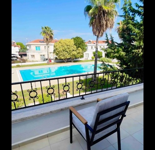 3+1 villa with shared pool for daily rent in Karaoglanoglu!