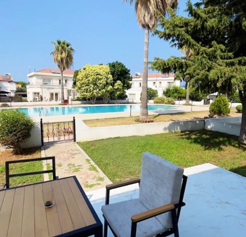 3+1 villa with shared pool for daily rent in Karaoglanoglu!