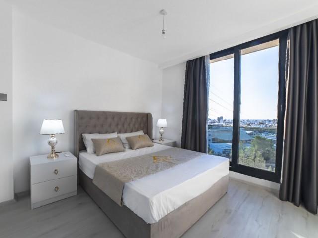 Kyrenia Zentrum, Luxus, mit Pool, 3+1 Penthouse zu vermieten +905428777144 Englisch, Türkisch, Russisch