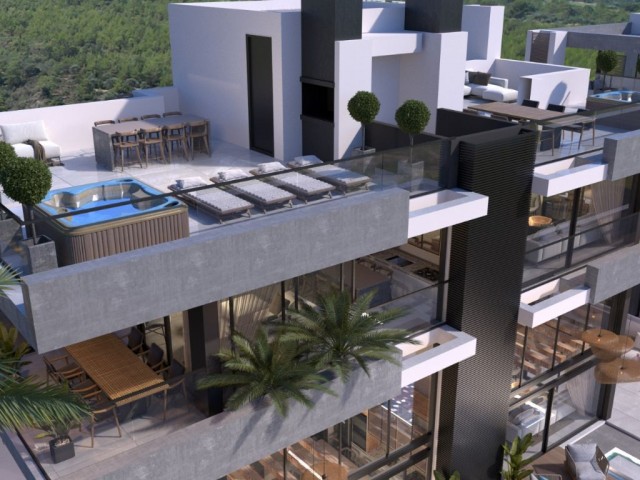 1+1 PENTHOUSE ZU VERKAUFEN, ESENTEPE, REGION KYRENIA