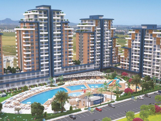 Lux Riverside life sitesinde havuz manzaralı stüdyo daire