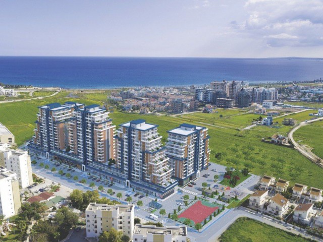 Lux Riverside life sitesinde havuz manzaralı 1+1 daire