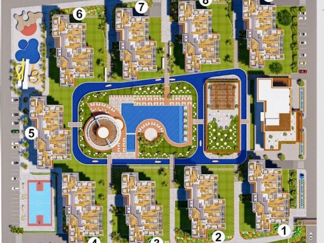 Satılık stüdyo 42 m2 İskele'de deniz manzaralı